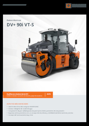 कॉम्बिनेशन रोलर Hamm DV+ 90i VT-S