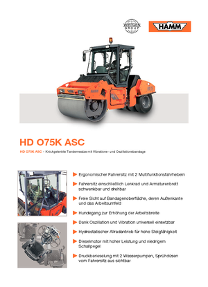 कॉम्बिनेशन रोलर Hamm HDO 75 K ASC