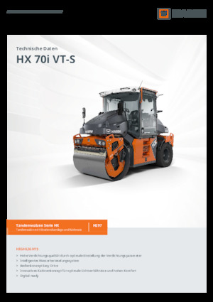 कॉम्बिनेशन रोलर Hamm HX 70i VT-S