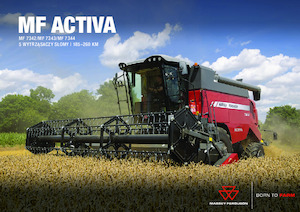कंबाइन हार्वेस्टर Massey Ferguson Activa 7344-MCS