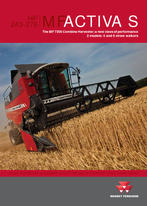 कंबाइन हार्वेस्टर Massey Ferguson Activa 7347 S