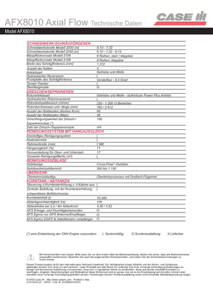 कंबाइन हार्वेस्टर Case IH AFX 8010