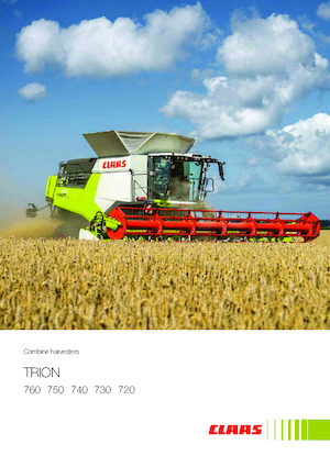 कंबाइन हार्वेस्टर Claas Trion 740    