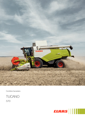 कंबाइन हार्वेस्टर Claas Tucano 570
