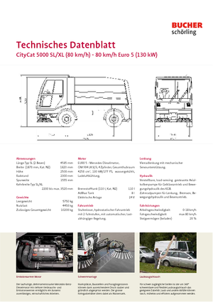 कॉम्पैक्ट स्वीपर Bucher-Schörling CityCat 5000 XL