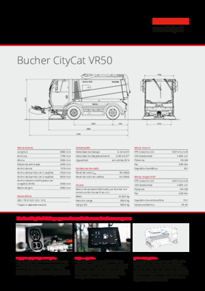 कॉम्पैक्ट स्वीपर Bucher-Schörling CityCat VR50