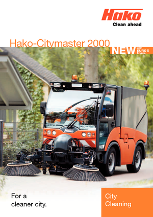 कॉम्पैक्ट स्वीपर Hako Citymaster 2000 E5 2B