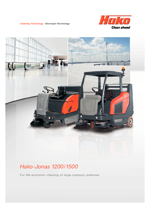 कॉम्पैक्ट स्वीपर Hako Jonas 1500 E