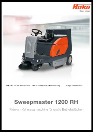 कॉम्पैक्ट स्वीपर Hako Sweepmaster P 1200 RH