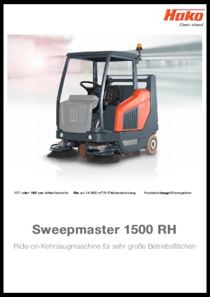 कॉम्पैक्ट स्वीपर Hako Sweepmaster P 1500 RH
