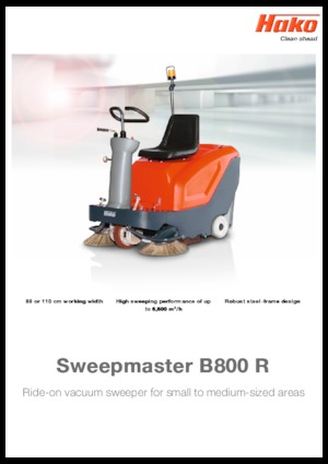 कॉम्पैक्ट स्वीपर Hako Sweepmaster B 800 R