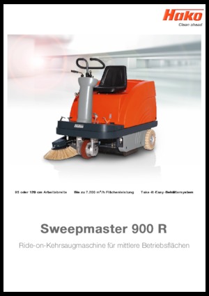 कॉम्पैक्ट स्वीपर Hako Sweepmaster P 900 R