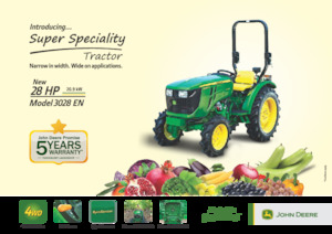 कॉम्पैक्ट यूटिलिटी ट्रैक्टर John Deere 3028EN