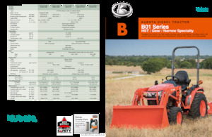 कॉम्पैक्ट यूटिलिटी ट्रैक्टर Kubota B2401DTWO