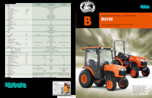 कॉम्पैक्ट यूटिलिटी ट्रैक्टर Kubota B3150HDCC
