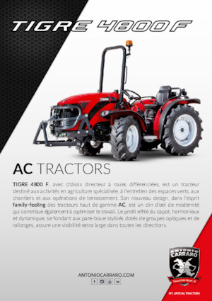 कॉम्पैक्ट यूटिलिटी ट्रैक्टर Carraro Tigre 4800 F