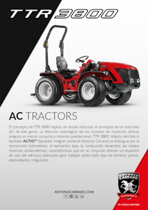 कॉम्पैक्ट यूटिलिटी ट्रैक्टर Carraro TTR 3800 HST