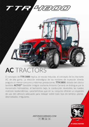 कॉम्पैक्ट यूटिलिटी ट्रैक्टर Carraro TTR 4800 HST