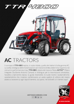 कॉम्पैक्ट यूटिलिटी ट्रैक्टर Carraro TTR 4800 HST