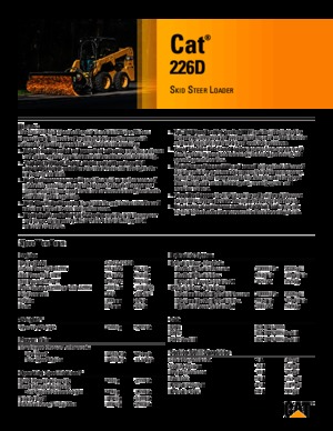 स्किड स्टीयर लोडर Caterpillar 226D
