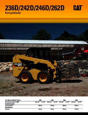 स्किड स्टीयर लोडर Caterpillar 236D