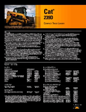 स्किड स्टीयर लोडर Caterpillar 239D