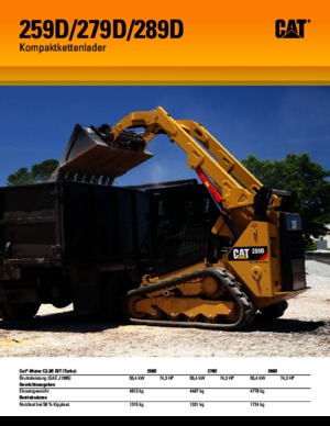 स्किड स्टीयर लोडर Caterpillar 259D