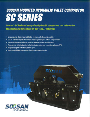 हाइड्रोलिक एक्सकेवेटर के लिए कॉम्पेक्टर Soosan SC 340