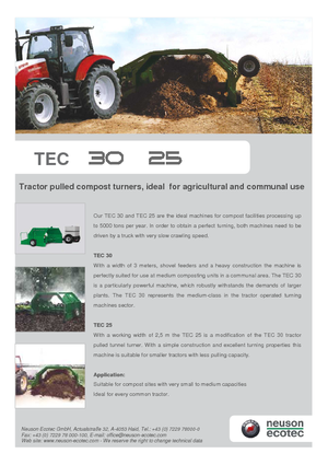 कंपोस्ट टर्नर Neuson-Ecotec TEC 30