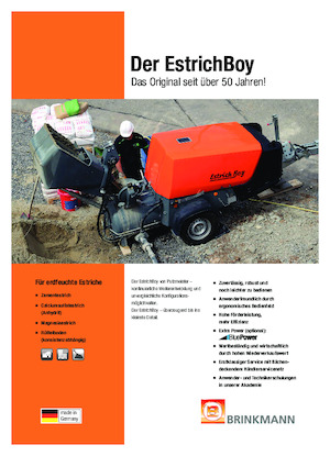 कंप्रेस्ड एयर कन्वेयर Brinkmann Estrich Boy EC 350 BS 