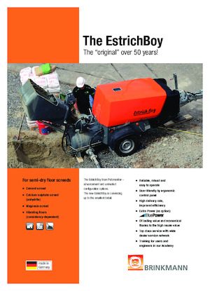 कंप्रेस्ड एयर कन्वेयर Brinkmann Estrich Boy EC 350 BS 