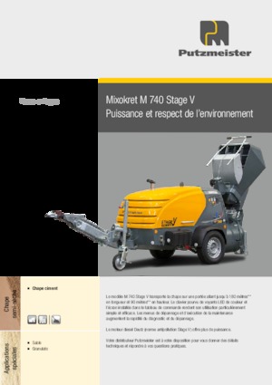 कंप्रेस्ड एयर कन्वेयर Putzmeister M 740 DHBS