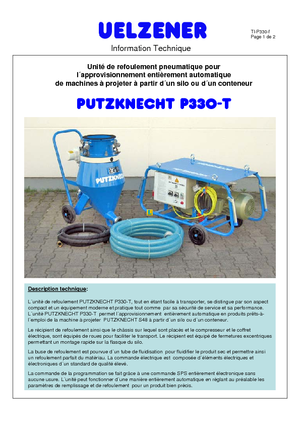 कंप्रेस्ड एयर कन्वेयर Uelzener P 330 T 140