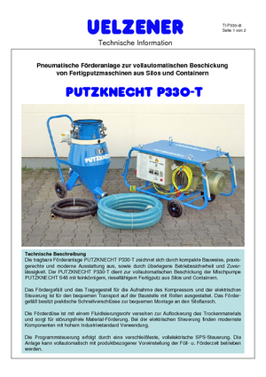 कंप्रेस्ड एयर कन्वेयर Uelzener P 330 T 140