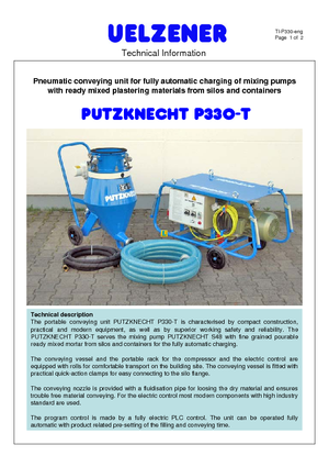 कंप्रेस्ड एयर कन्वेयर Uelzener P 330 T 140