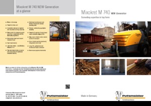 कंप्रेस्ड एयर कन्वेयर Putzmeister M 740 DBS