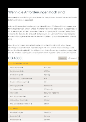 कंक्रीट क्रेशर Epiroc CB 4500