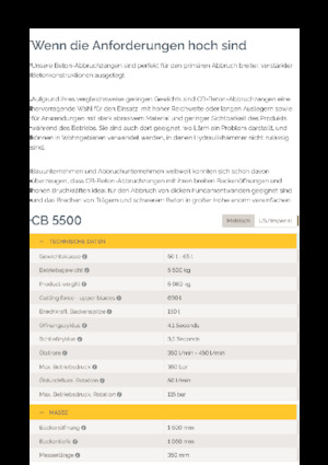 कंक्रीट क्रेशर Epiroc CB 5500
