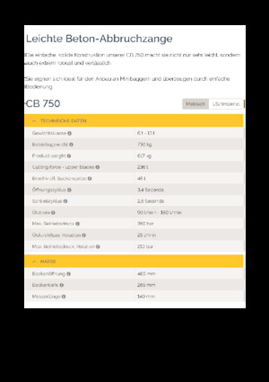 कंक्रीट क्रेशर Epiroc CB 750