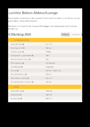 कंक्रीट क्रेशर Epiroc CB 950