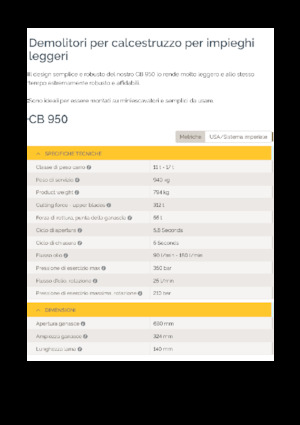 कंक्रीट क्रेशर Epiroc CB 950