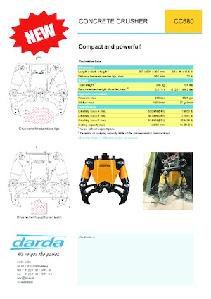 कंक्रीट क्रेशर Darda CC580