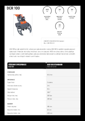 कंक्रीट क्रेशर Husqvarna DCR 100