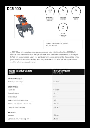 कंक्रीट क्रेशर Husqvarna DCR 100