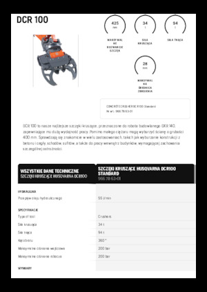कंक्रीट क्रेशर Husqvarna DCR 100
