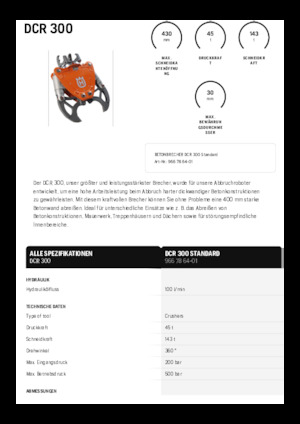 कंक्रीट क्रेशर Husqvarna DCR 300