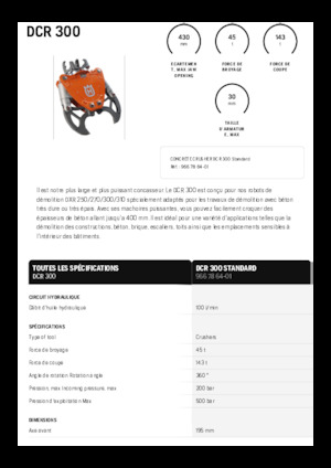 कंक्रीट क्रेशर Husqvarna DCR 300