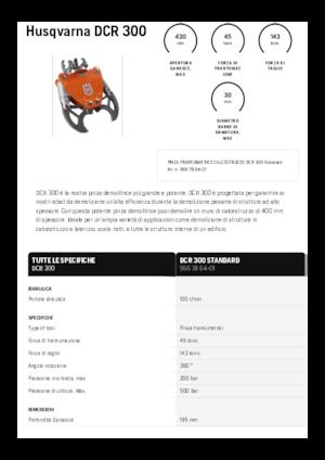 कंक्रीट क्रेशर Husqvarna DCR 300