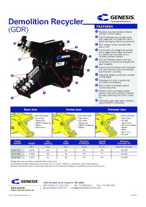 कंक्रीट क्रेशर Genesis GDR 150