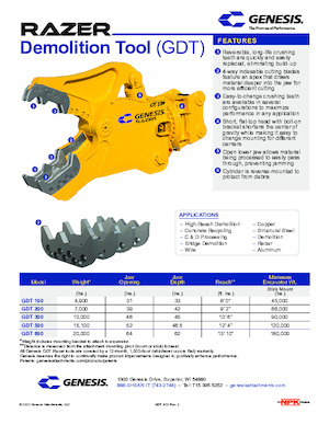 कंक्रीट क्रेशर Genesis GDT 590
